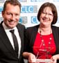 Pictured are Martin
Baker, CEO and founder, the Charity Learning Consortium, with Velda Barnes,
Head of L&D, Addaction