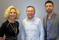 L-R: Kelly Davis, Global Sales and Marketing Director, LPI. Robert Wagner, Commercial Director, DPG. Edmund Monk, CEO, LPI 